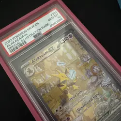 2023 POKEMON MEW EN-151 SPECIAL ILLUSTRATION RARE #201 ALAKAZAM EX PSA 10 - Image 3