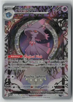 Mismagius 212/193 Pokemon TCG Card Sv02: Paldea Evolved Holo IR (Near Mint) NM 1 - Image 1