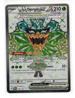 Teal Mask Ogerpon ex 190/167 Ultra Rare Twilight Masquerade Pokemon Near Mint - Image 1
