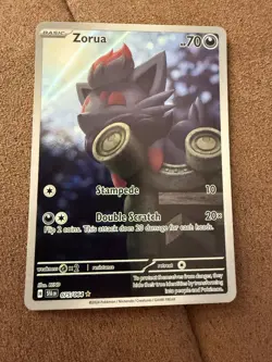 🦊 Zorua 075/064 Shrouded Fable Illustration Rare Card Pokemon TCG Near Mint - Image 1
