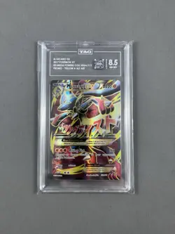 Pokemon TCG XY Mega Powers Promo M Lucario EX Full Art 55a/111 TAG 8.5 - Image 1