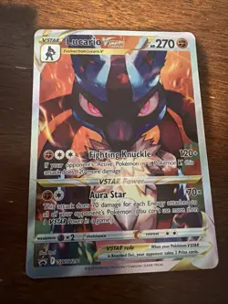 2023 Pokemon Sword & Shield Crown Zenith Black Star Promo Lucario VSTAR SWSH291 - Image 1