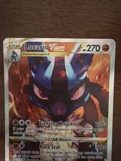 2023 Pokemon Sword & Shield Crown Zenith Black Star Promo Lucario VSTAR SWSH291 - Image 3