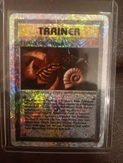 Reverse Holographic Mysterious Fossil #109/110 Legendary Collection Pokemon - HP - Image 2