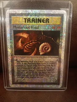 Reverse Holographic Mysterious Fossil #109/110 Legendary Collection Pokemon - HP - Image 4