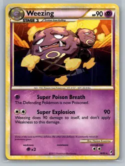 Weezing 38/95 Rare Call of Legends Pokemon Moderately Played - Image 1