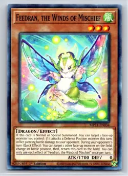 Feedran, the Winds of Mischief MP21-EN034 2021 Tin of Ancient Battles Yu-Gi-Oh - Image 1