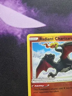 Pokemon TCG Radiant Charizard Crown Zenith Holo Card 020/159 NM Condition - Image 2