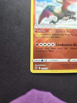 Pokemon TCG Radiant Charizard Crown Zenith Holo Card 020/159 NM Condition - Image 4