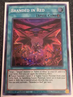 Yugioh! Branded in Red - BODE-EN057 - Super Rare - 1st Edition NM - Image 1