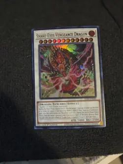 Yugioh TCG Snake-Eyes Vengeance Dragon Ultra Rare Alin-EN040 - Image 1