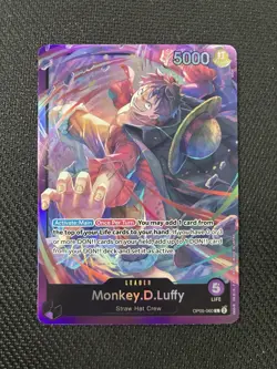 ONE PIECE TCG: Monkey.D.Luffy ST18 OP05-060 Leader PURPLE Starter Deck ENGLISH 1 - Image 1