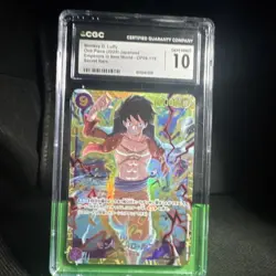 Bandai Monkey D. Luffy OP09-119 Emperors in the New World CGC 10 Secret Foil JP - Image 1