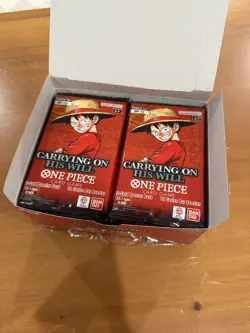One Piece TCG OP-13 Carrying On His Will Booster Box, 6 Packs. [Set 1] - Image 1