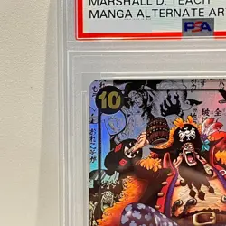 PSA 9 Teach OP09-093 Manga Alt Art Emperors in the New World One Piece 2024 JPN - Image 3