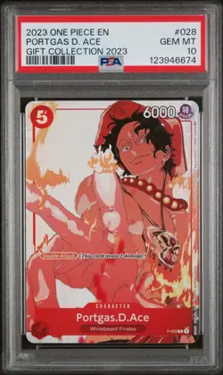 2023 ONE PIECE GIFT COLLECTION 2023 #028 PORTGAS D. ACE PSA 10 - Image 1