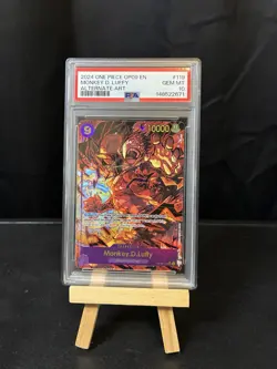 One Piece TCG Monkey D Luffy (Alternate Art) OP09-119 Foil PSA10 - Image 1