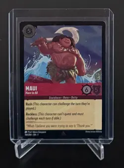 Disney Lorcana - Maui - Hero To All - The First Chapter 114/204 FOIL - Image 1