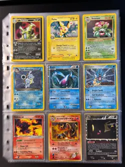 Lot of 90 ALL HOLO Vintage Pokemon Card Binder Collection - Image 2