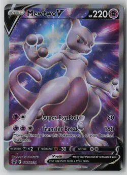 Mewtwo V SWSH229 Pokemon TCG Card Promo Cards Holo Rare (Near Mint) NM 2 - Image 1