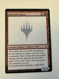 Rafi Retro Racer MagicCon Chicago 2025 Unknown Event Playtest MTG Magic - Image 1
