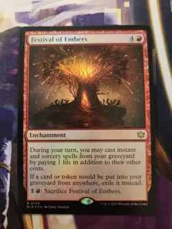 MTG Bloomburrow - Festival Of Embers FOIL NM - Image 1