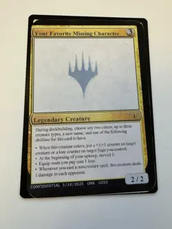 Your Favorite Missing Character GenCon 2025 Unknown Event Playtest MTG Magic - Image 1