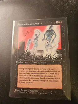 MTG - Animate Dead - French Revised FBB - EX+ - Image 1