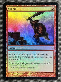 Skred - Foil ColdSnap Magic mtg Moderate Play, English x1 - Image 1