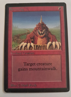 Burrowing MP Beta MTG Magic the Gathering - Image 1