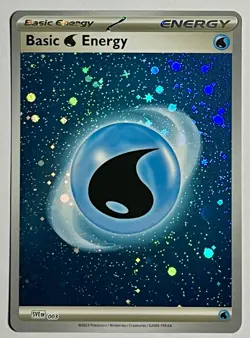 Water Energy SVE 003 (NM) Cosmos Holo Scarlet & Violet: 151 2023 Pokemon Card - Image 1