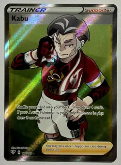Kabu 186/189 (NM) Full Art Sword & Shield: Darkness Ablaze 2020 Pokemon Card - Image 1