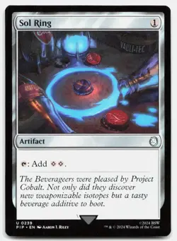 Sol Ring 239 Uncommon Universes Beyond: Fallout Magic: The Gathering Near Mint - Image 1