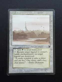 Karakas Magic The Gathering Legends Legendary Land Vintage 1993 LP *INKED - Image 1