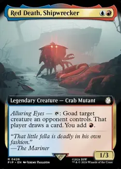 Red Death, Shipwrecker - Foil Extended Art PIP LP MTG - Image 1