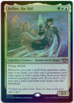 Kellan, the Kid Foil M Outlaws of Thunder Junction 213 NM - Image 1
