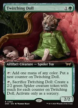 Twitching Doll - Foil Extended Art DSK LP MTG - Image 1