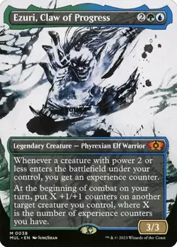 Ezuri, Claw of Progress - Foil Extended Art Showcase MUL LP MTG - Image 1