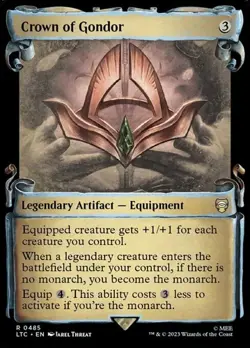 Crown of Gondor - Silver Foil Showcase LTC LP MTG - Image 1