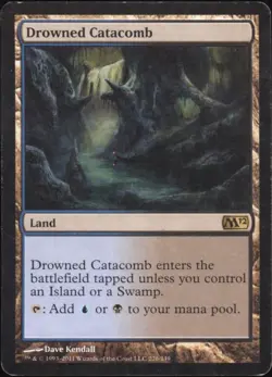 RS | Magic The Gathering MTG | English | Drowned Catacomb | M12 | LP- - Image 1