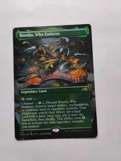 Boseiju, Who Endures Borderless Foil Rare Green Kamigawa Neon Dynasty Eng #412 - Image 1