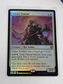 Valiant Veteran Dominaria United Foil #38 - Image 1