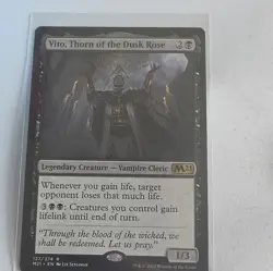 Magic: The Gathering Vito, Thorn of the Dusk Rose Core Set 2021 127 Rare Black … - Image 1