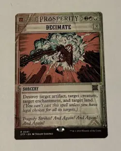 MTG Decimate - Outlaws Of Thunder Junction Breaking News LP - Image 1