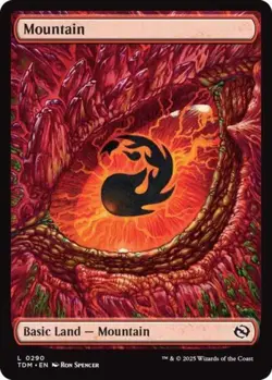 MTG English Mountain (0290) NM Normal Tarkir: Dragonstorm - Image 1