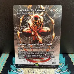 Magic the Gathering Iron Spider Civil Warrior Borderless Card #39 - Image 1