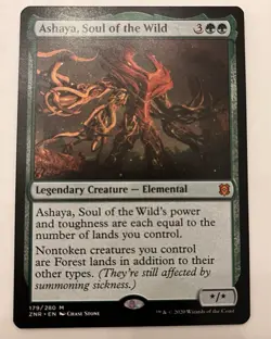 MtG Ashaya, Soul Of The Wild ZNR Zendikar Rising Magic the Gathering - Image 1