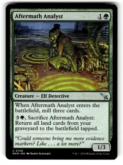 Aftermath Analyst 148 Uncommon Murders at Karlov Manor Magic: The Gathering NM - Image 1