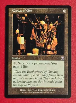 Claws of Gix Timeshifted Regular NM MTG Magic The Gathering Ships FAST - Image 1