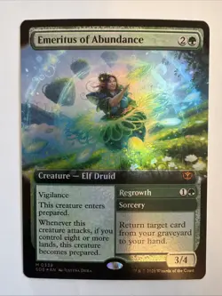 Emeritus of Abundance (Extended Art) M Secrets of Strixhaven 339 NM FOIL - Image 1